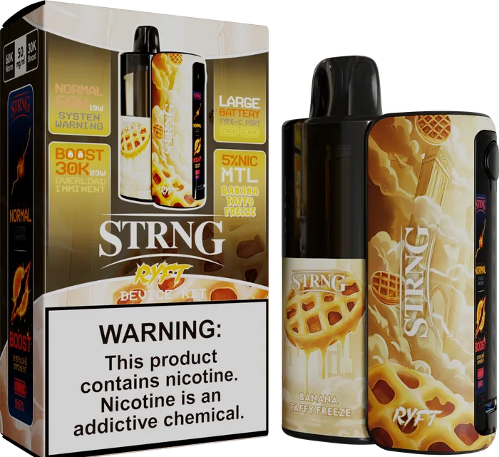 Banana Taffy Freeze STRNG KIT package and device