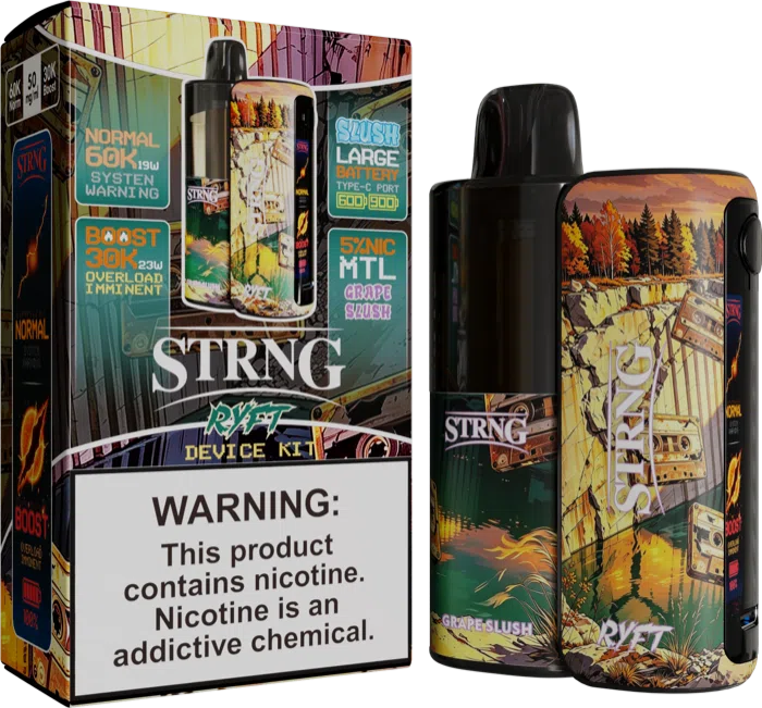 Grape Slush STRNG KIT package and device