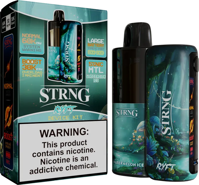 Watermelon Ice STRNG KIT package and device